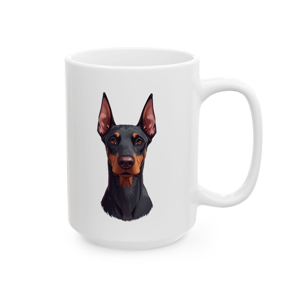Doberman Mug, Doberman Pinscher Coffee Mug, Dog Lover Gift, Doberman Mom Dog Dad Mug, Pet Parent Cup 11oz or 15oz, Dog Lover Gift