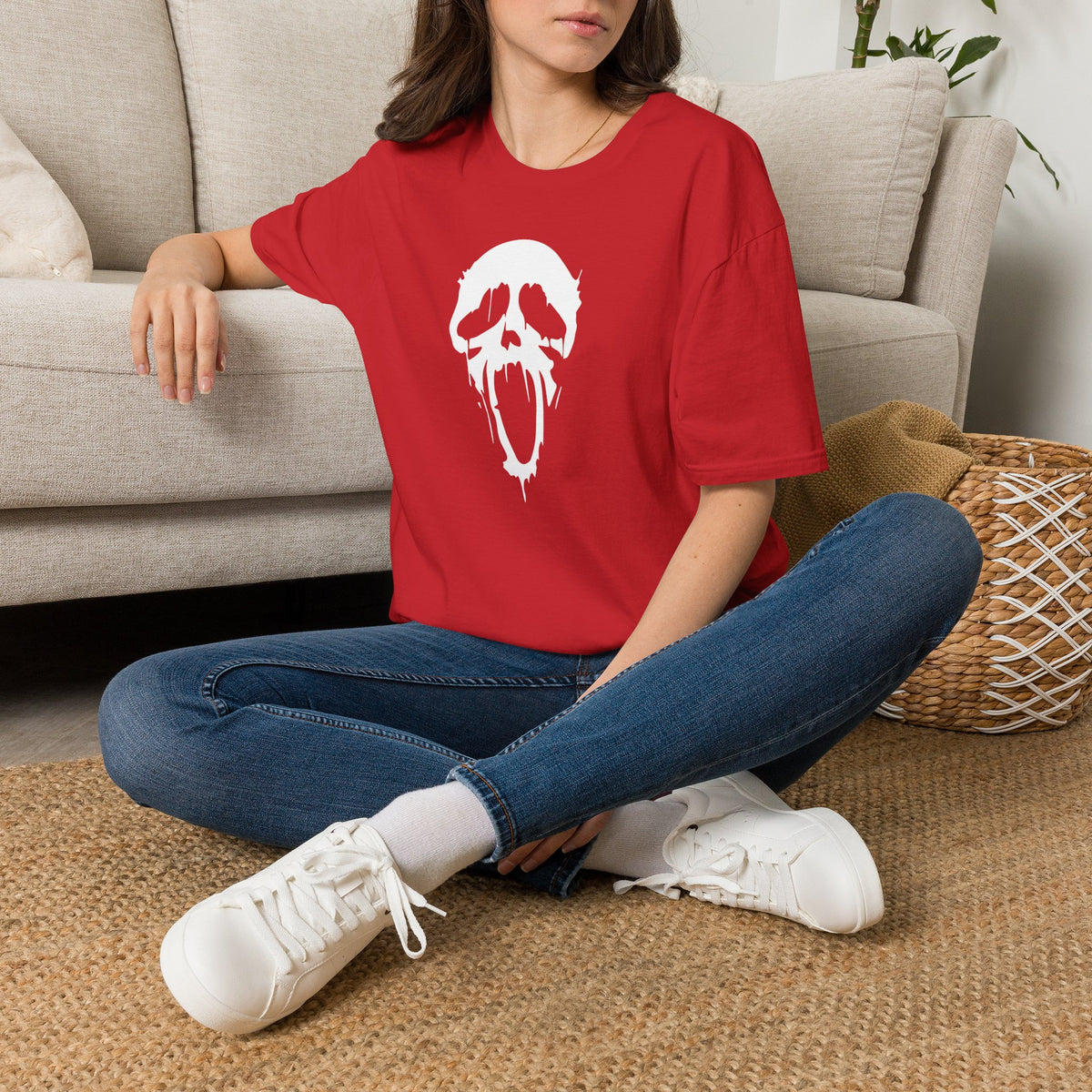 Scream Villain Ghost face Softstyle T-Shirt, Scream Scary Movie Tee, Halloween Shirt, Horror Movie Gift, Ghost Horror Gift
