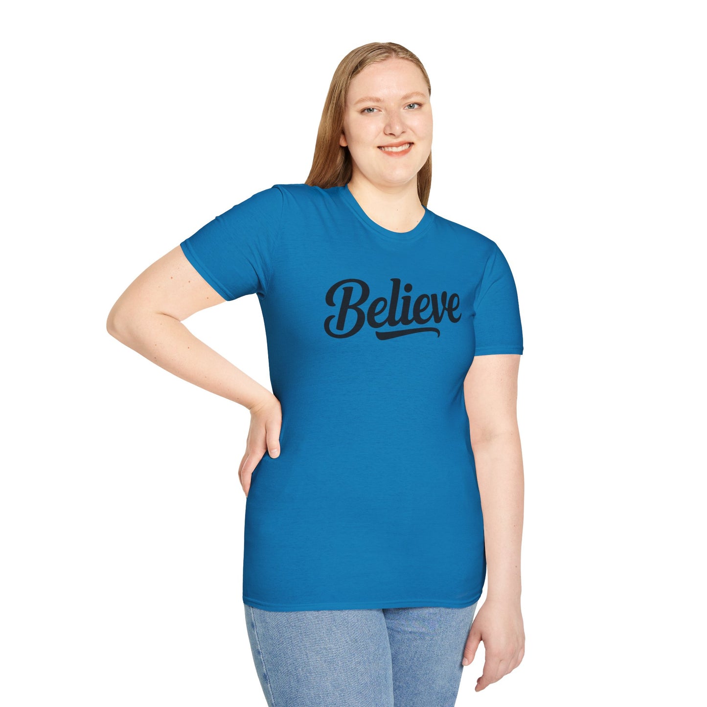 Believe T-Shirt – Inspirational Faith Shirt, Christian Motivational Tee, Positive Encouragement Apparel