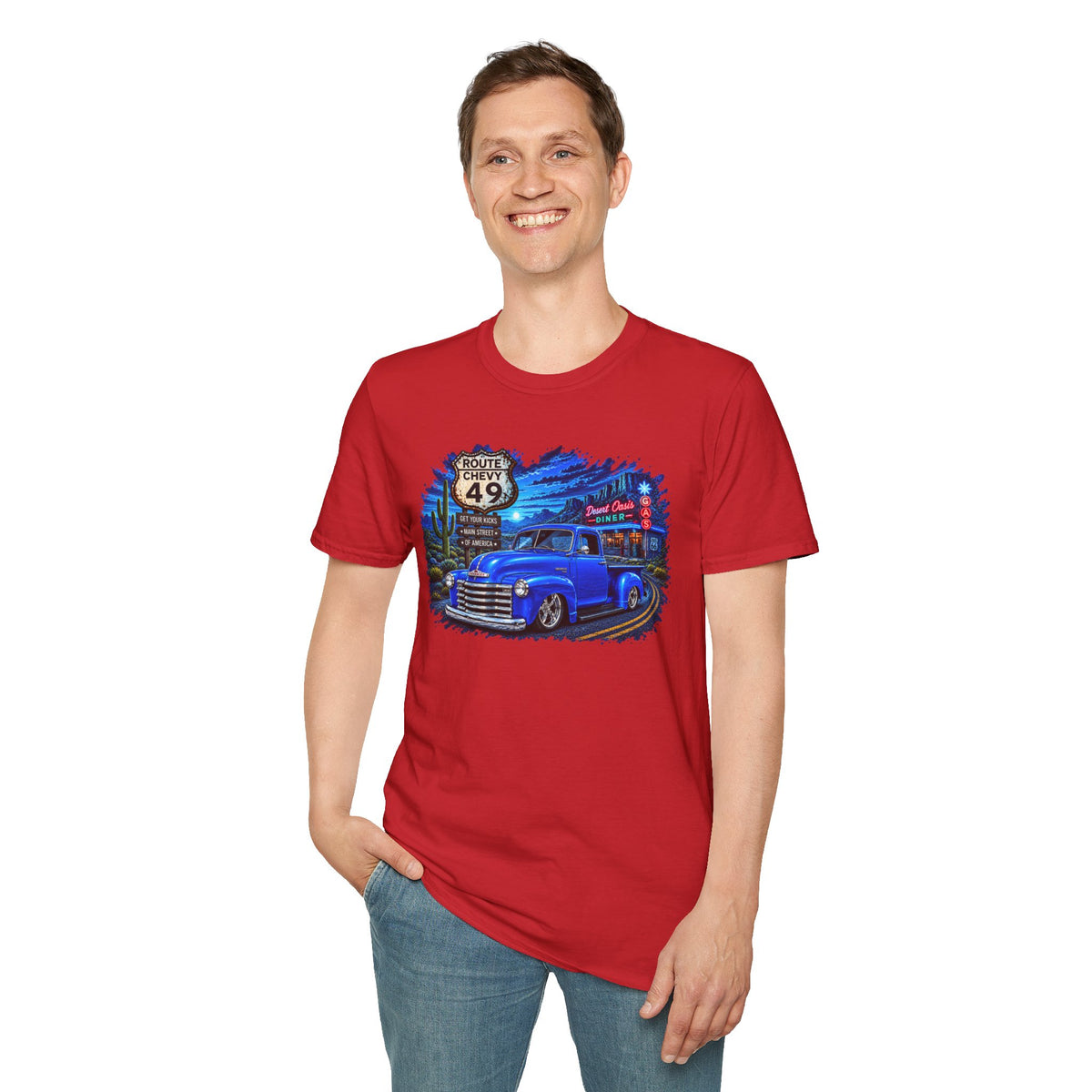 Classic Pickup Truck Shirt, Vintage Truck T-Shirt, Desert Highway Tee, Retro Diner Car Lover Gift
