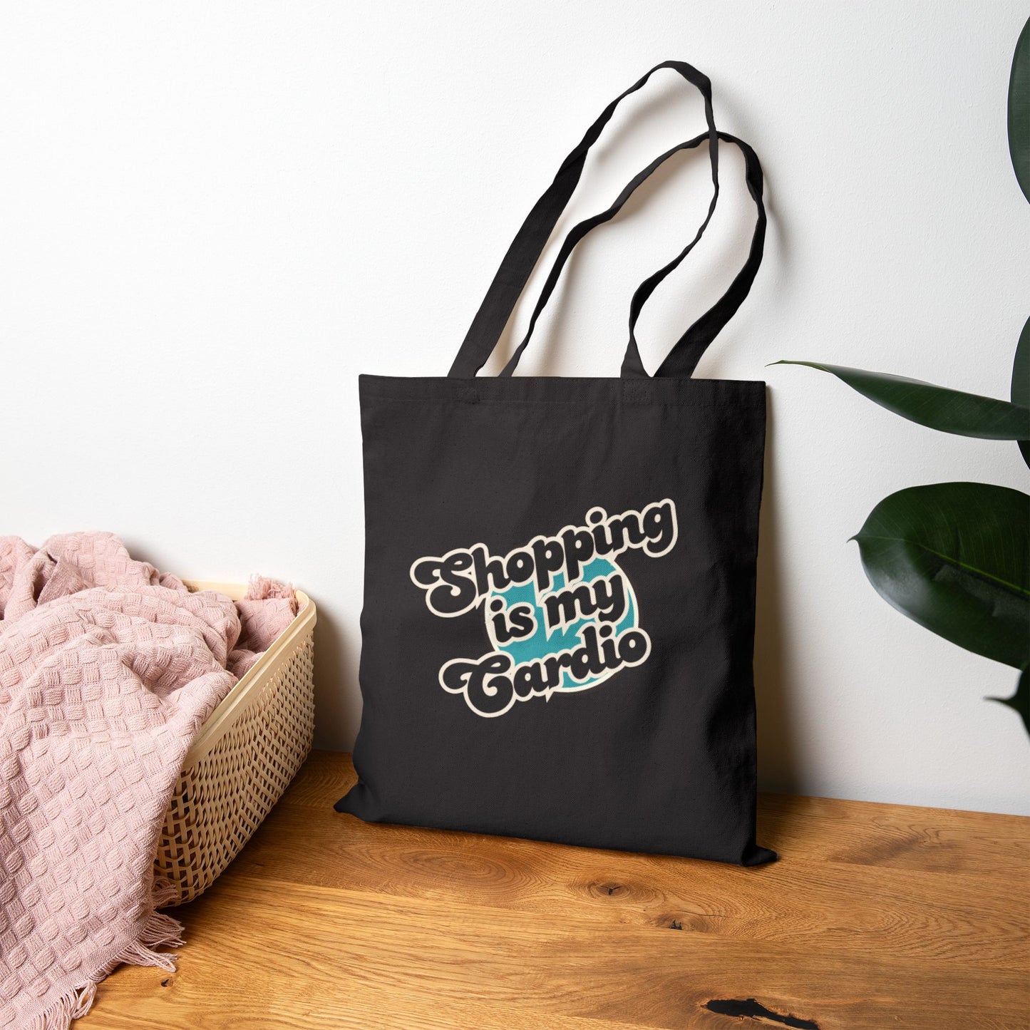 Shopping is my Cardio Tote Bag, Funny Gifts for shoppers, Shopping Tote, Mother's Day Gift, Mom gift, Funny tote bag, Grandma Gift