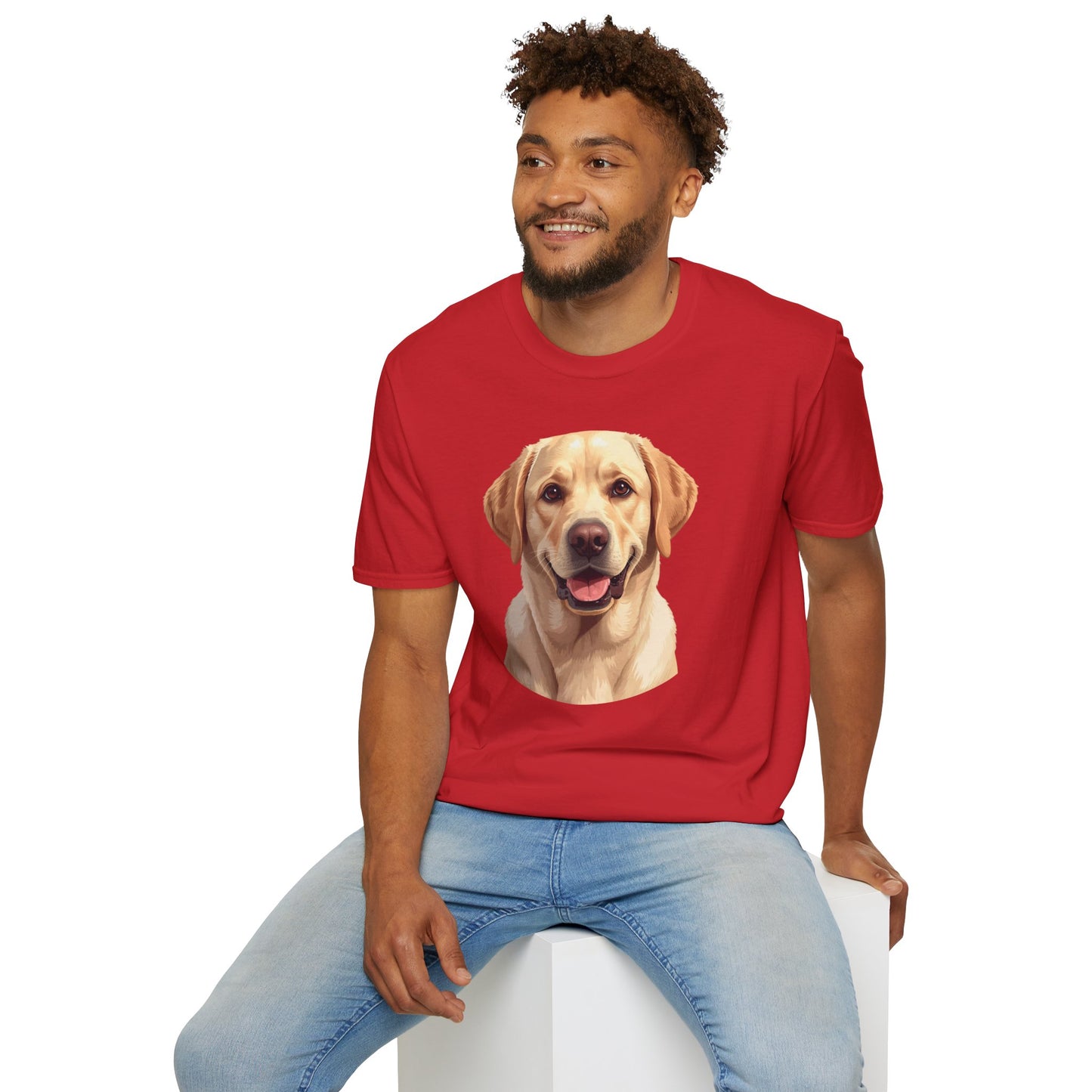 Labrador Retriever Dog Portrait Shirt – Lab Dog Lover Gift, Cute Dog Mom Tee, Dog Dad Shirt, Pet Breed Apparel