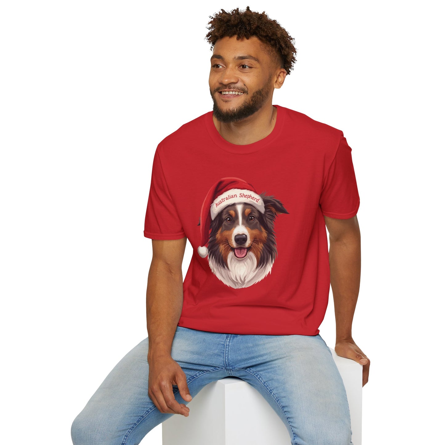 Australian Shepherd Dog Portrait Shirt – Aussie Dog Lover Gift, Cute Dog Mom Tee, Dog Dad Shirt, Pet Breed Apparel
