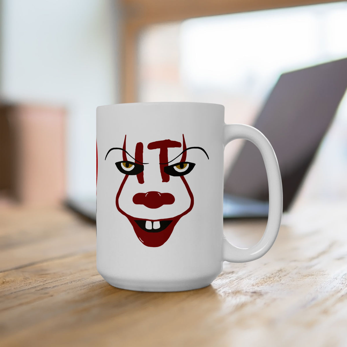 IT Horror Movie Villain Pennywise Mug - Perfect for Halloween, Horror Lovers, Coffee Lovers, Spooky Gifts, Unique Home Decor, 11oz 15oz
