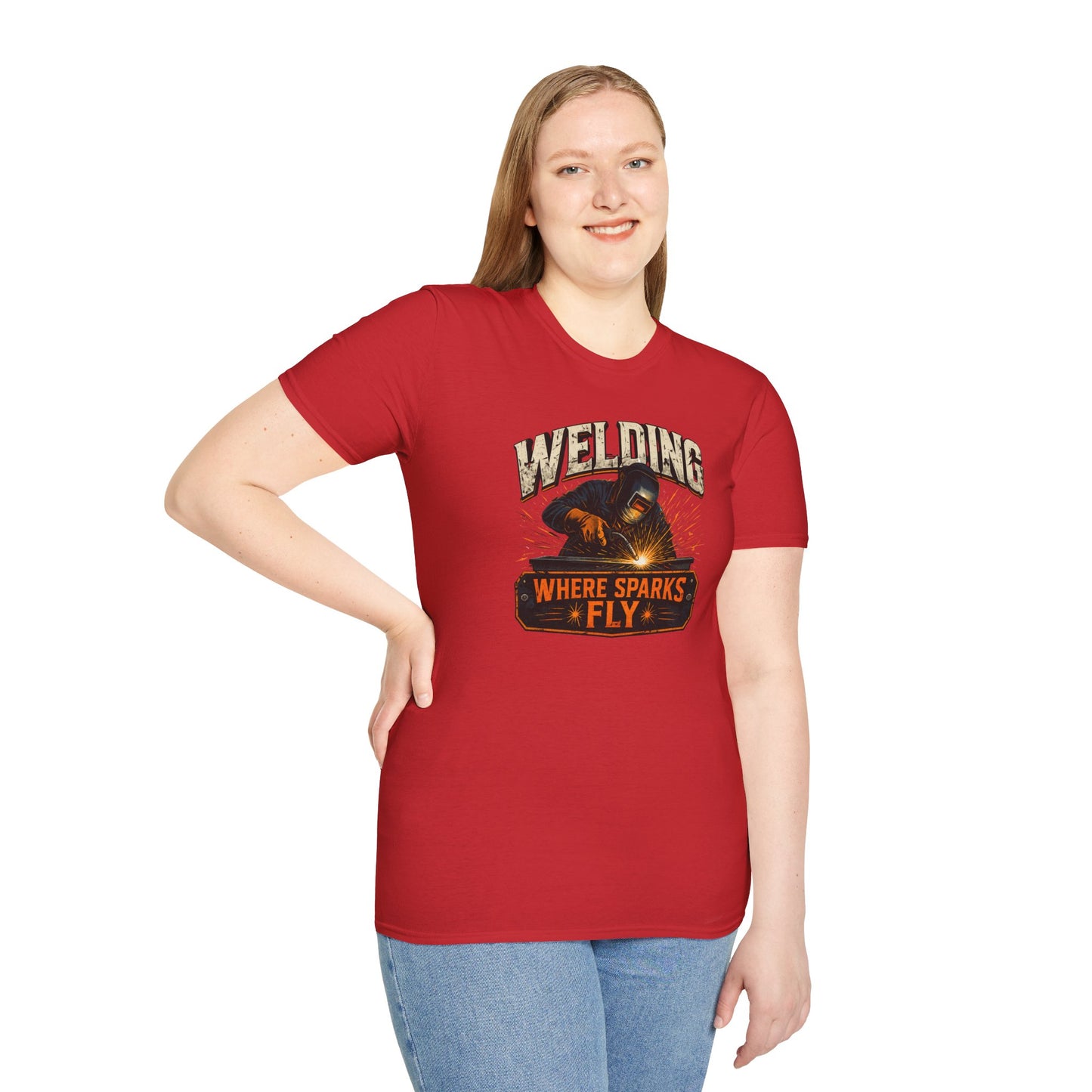 Welding Where Sparks Fly Shirt, Funny Welder T Shirt Gift, Welding Graphic Tee, Metal Worker Shirt, Blue Collar Tee