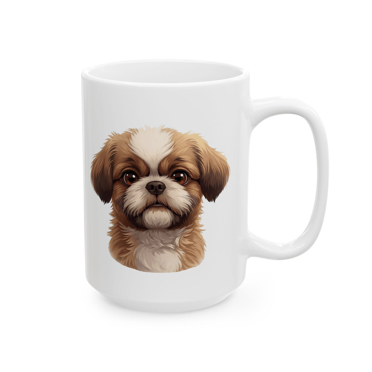 Shih Tzu Coffee Mug, Cute Small Dog Mug, Dog Lover Mug, Pet Parent Gift, Shih Tzu Mom Dad Cup 11oz or 15oz, Dog Lover Gift
