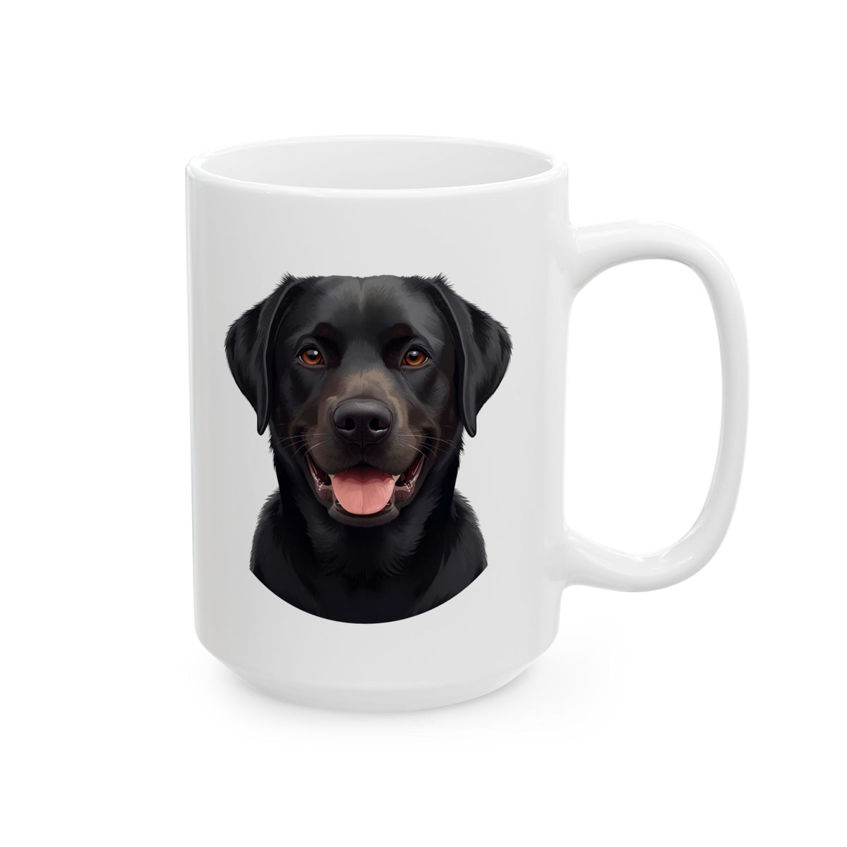 Black Labrador Mug, Black Lab Coffee Mug, Dog Lover Mug, Pet Parent Gift, Labrador Mom Dad Cup 11oz or 15oz, Dog Lover Gift
