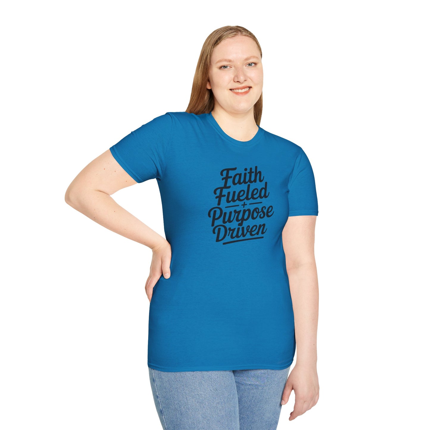 Faith Fueled Purpose Driven T-Shirt – Inspirational Christian Shirt, Motivational Faith Tee for Women & Men