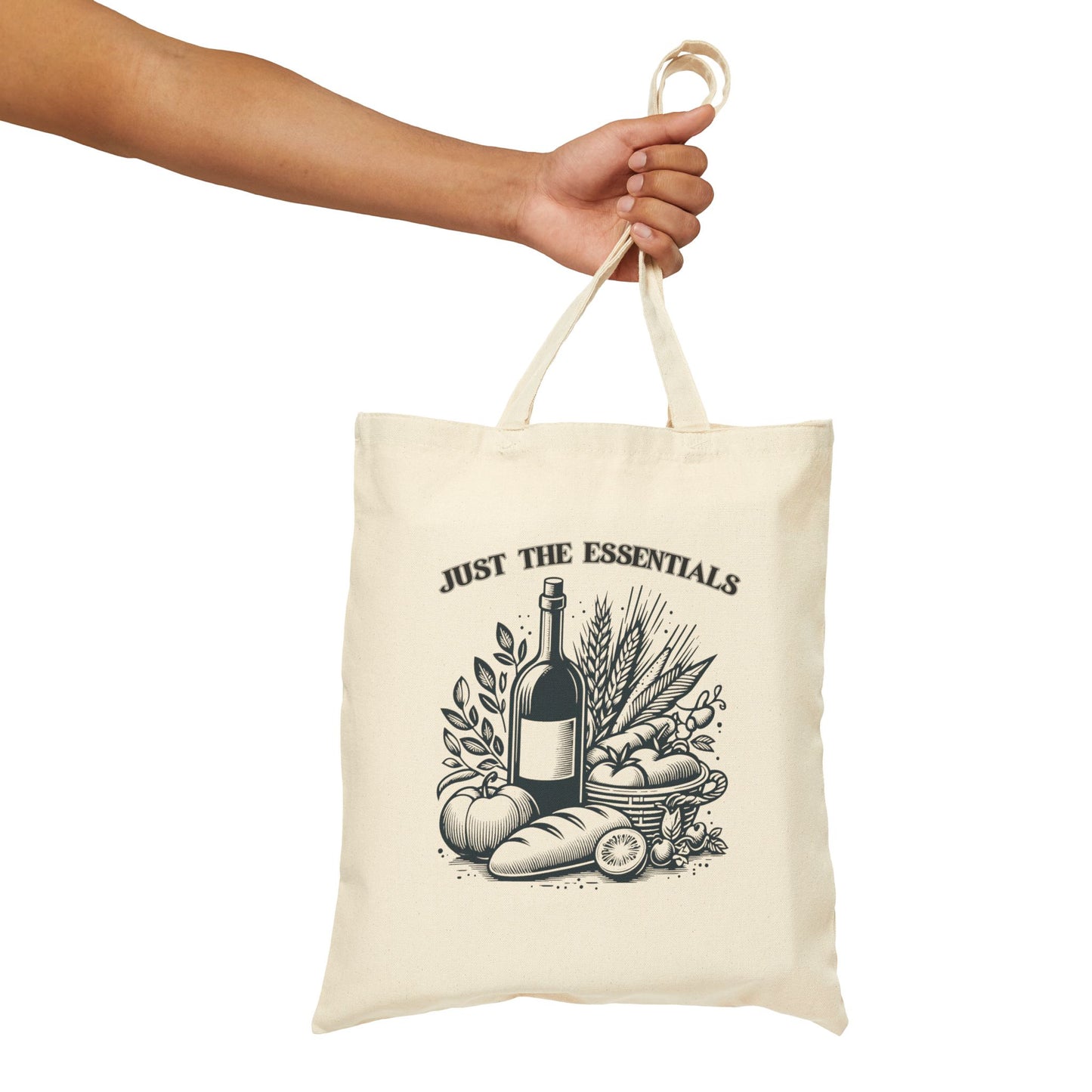 Just the Essentials Tote Bag, Funny Gifts for shoppers, Shopping Tote, Mother's Day Gift, Mom gift, Funny tote bag, Grandma Gift
