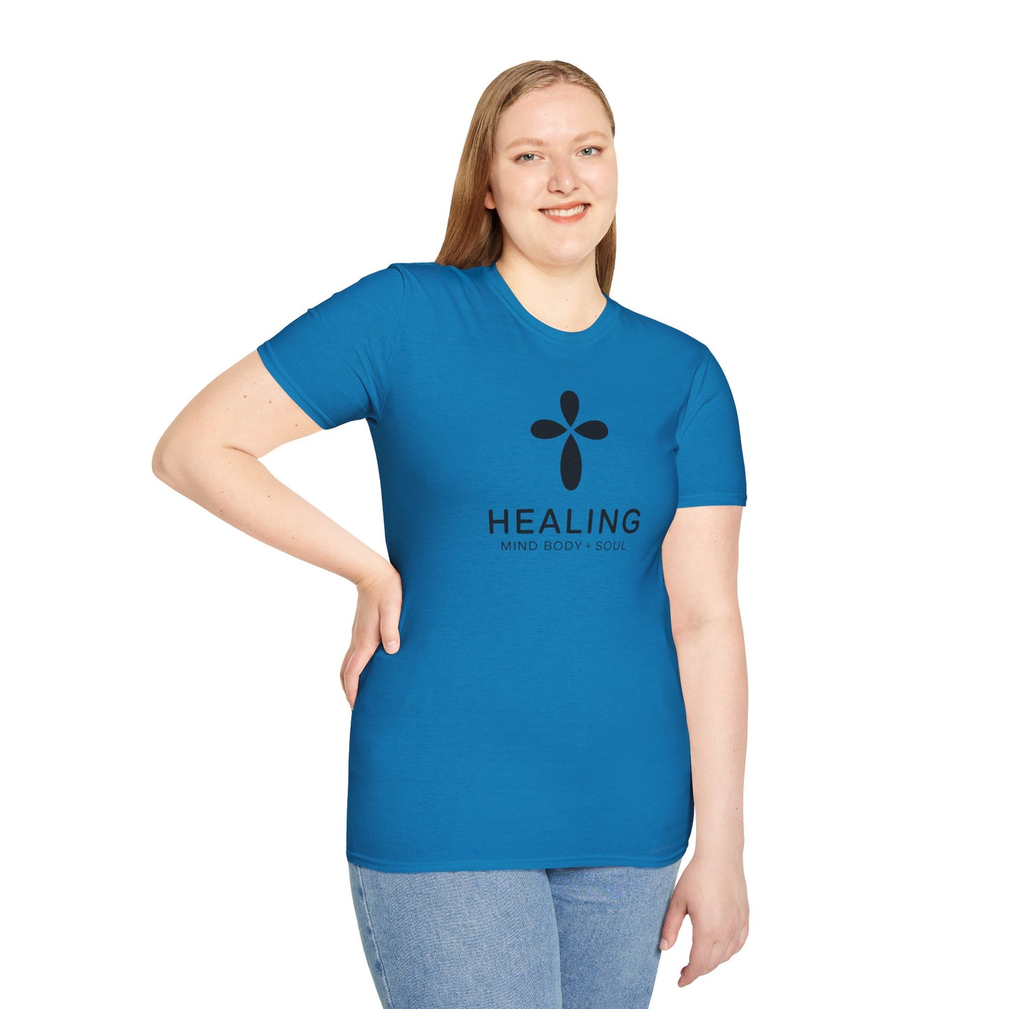 Healing Mind Body Soul T-Shirt – Minimalist Spiritual Wellness Tee, Inspirational Healing Shirt
