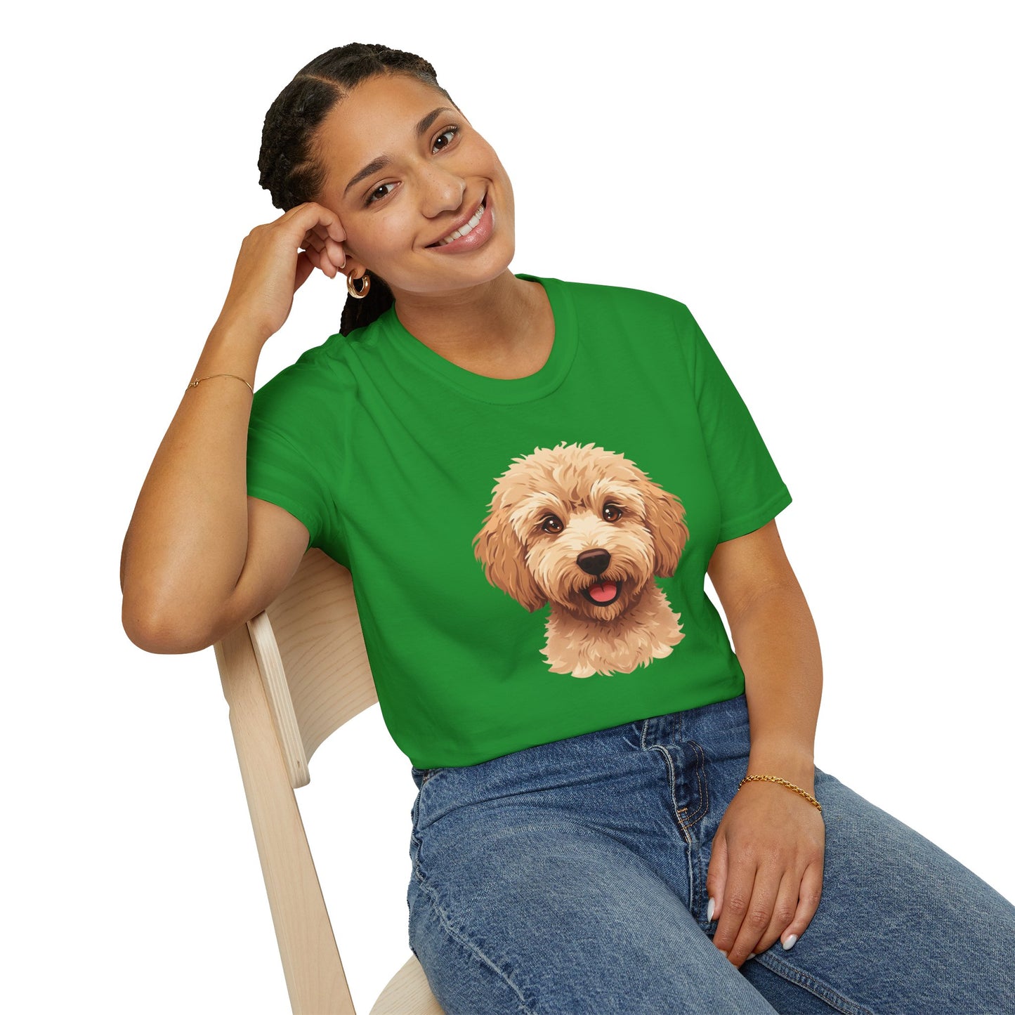 Labradoodle Dog Portrait Shirt – Labradoodle Dog Lover Gift, Cute Dog Mom Tee, Dog Dad Shirt, Pet Breed Apparel