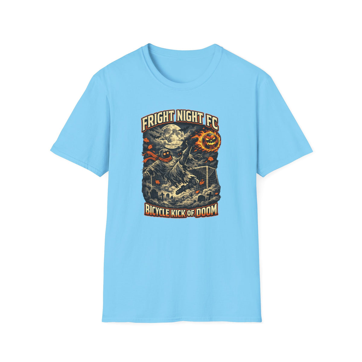 Halloween Soccer Shirt, Fright Night FC Tee, Mummy Soccer T-Shirt, Pumpkin Soccer Ball Shirt, Fall Sports Gift