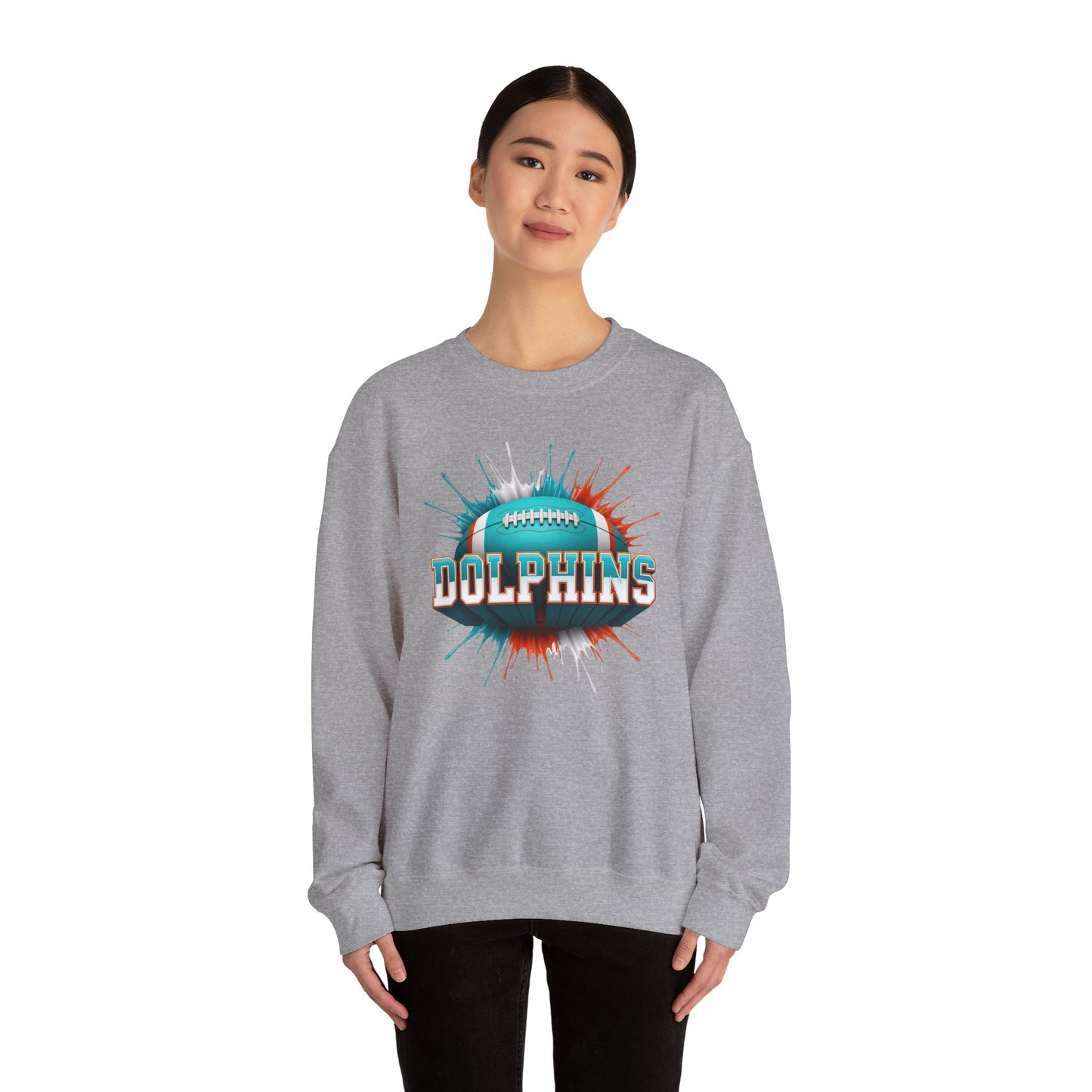 Miami Football Sweatshirt, Miami Team Sweatshirt, Football Gift for Miami Fans, Game Day Sports Fan Football Apparel