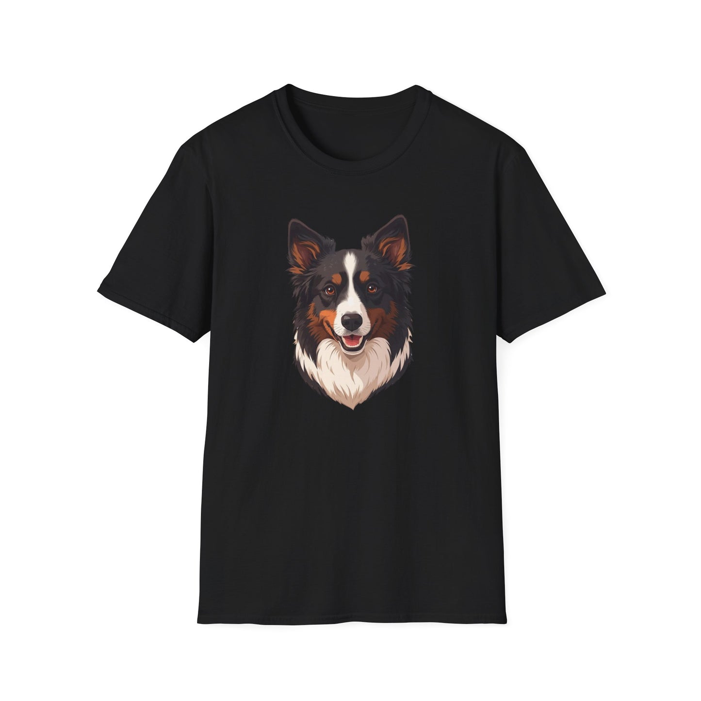 Border Collie Dog Portrait Shirt – Border Collie Dog Lover Gift, Cute Dog Mom Tee, Dog Dad Shirt, Pet Breed Apparel