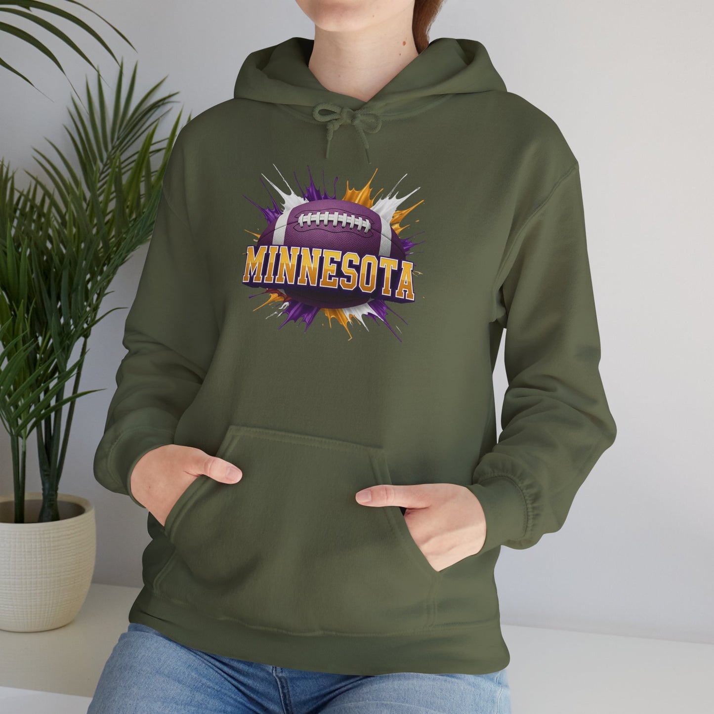 Minnesota Football Hoodie, Minnesota Team Hoodie, Football Gift for Minnesota Fans, Game Day Sports Fan Apparel, Football Fan Gift