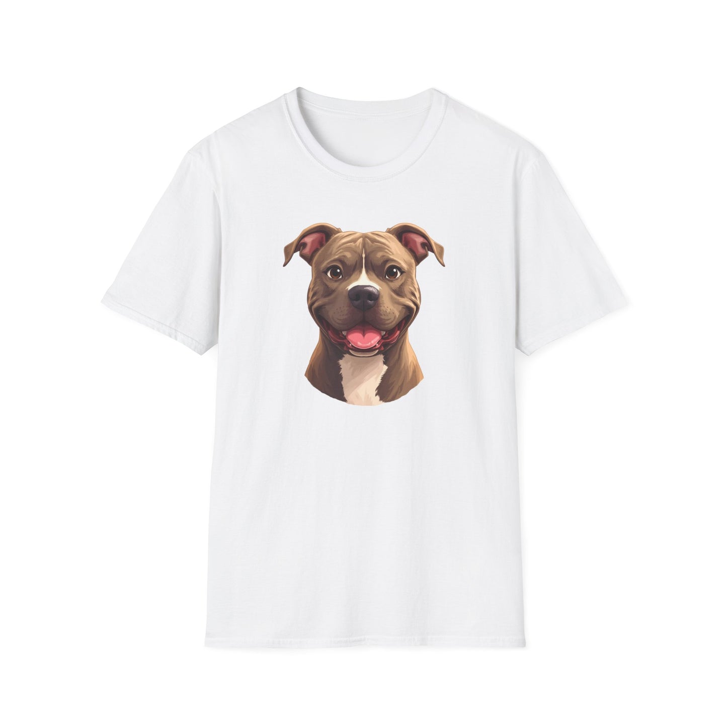 Pit Bull Terrier Dog Portrait Shirt – Pitbull Dog Lover Gift, Cute Dog Mom Tee, Dog Dad Shirt, Pet Breed Apparel