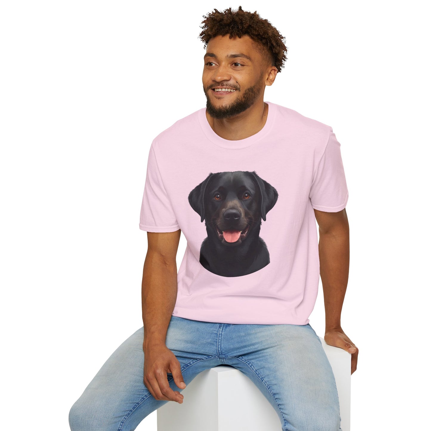 Labrador Retriever Dog Portrait Shirt – Black Lab Dog Lover Gift, Cute Dog Mom Tee, Dog Dad Shirt, Pet Breed Apparel