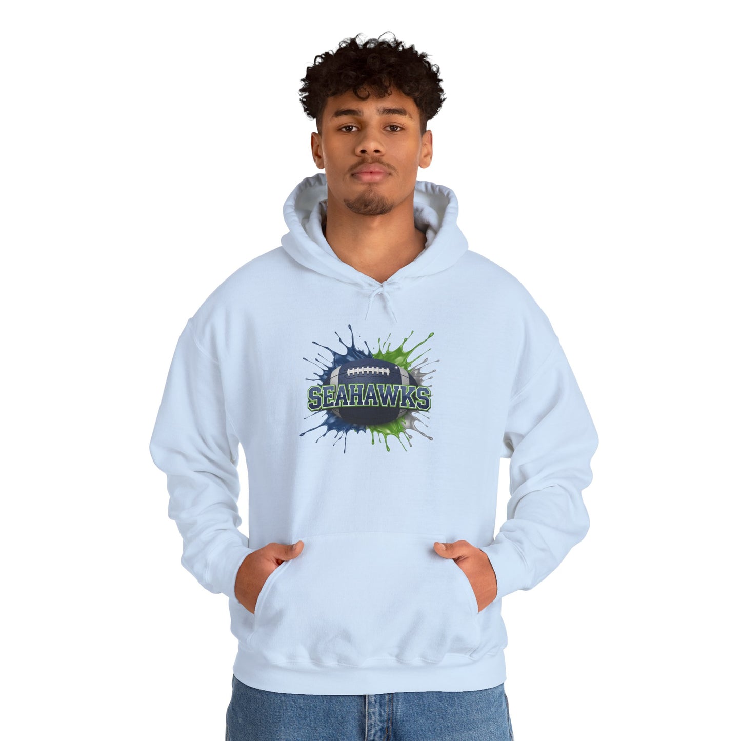 Seattle Football Hoodie, Seattle Team Hoodie, Football Gift for Seattle Fans, Game Day Sports Fan Apparel, Football Fan Gift