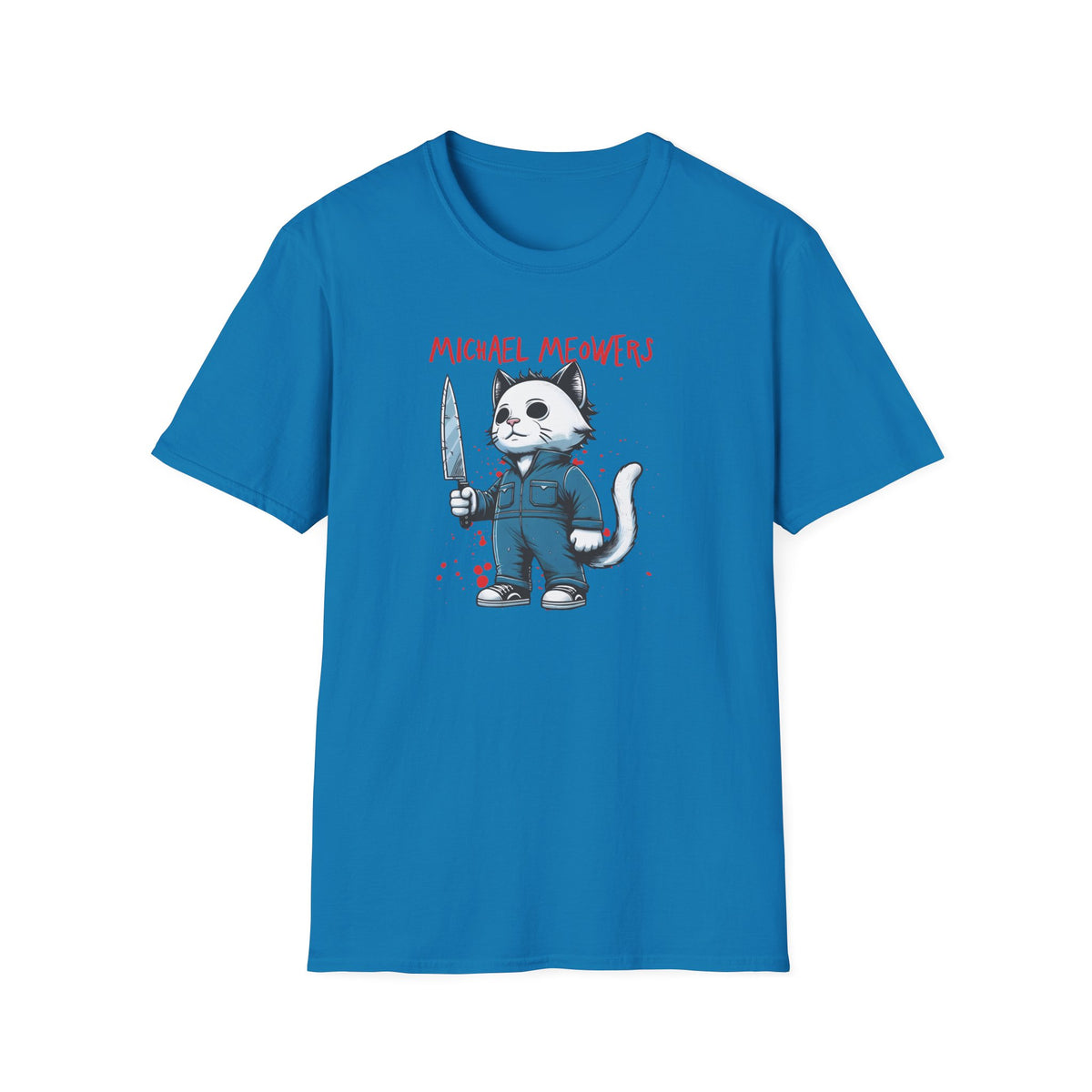 Michael Meowers Halloween Funny Cat T-Shirt, Scary Movie Tee, Halloween Cat Shirt, Horror Movie Cat Fan Gift, Horror Movie Character