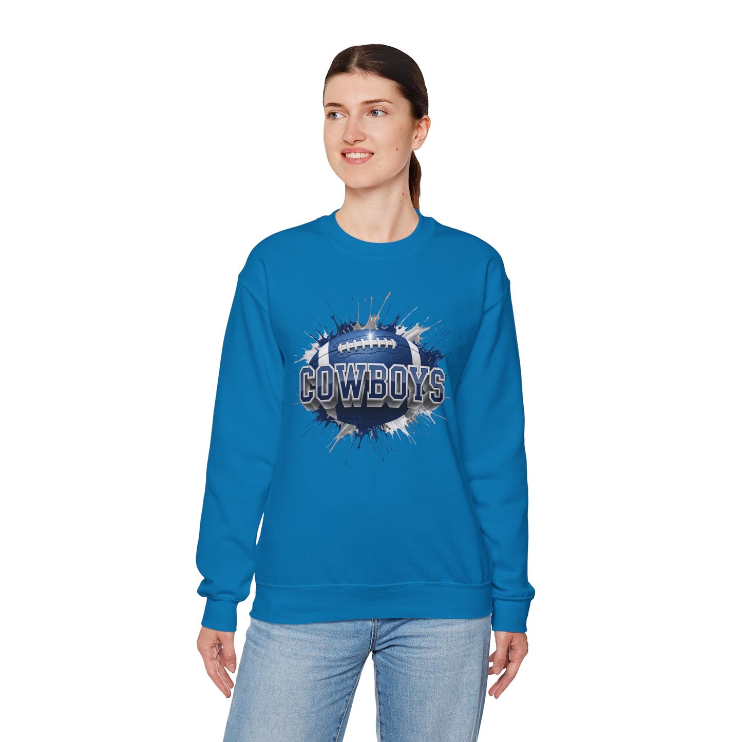 Dallas Football Sweatshirt, Dallas Team Sweatshirt, Football Gift for Dallas Fans, Game Day Sports Fan Football Apparel