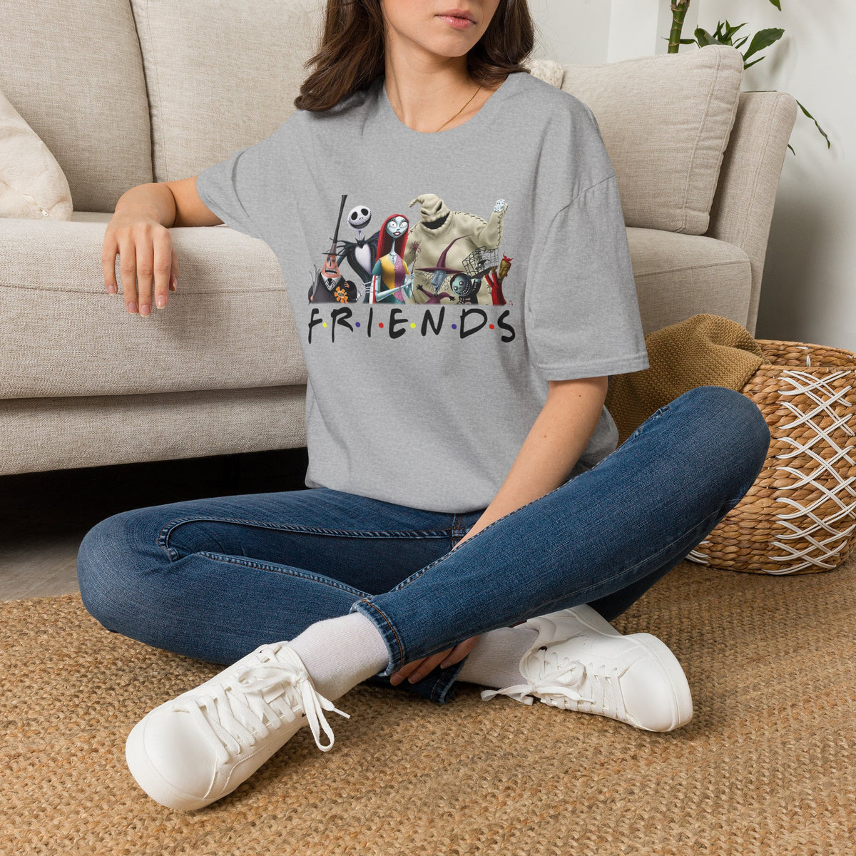 The Nightmare Before Christmas Skellington Family Friends T-Shirt, Scary Movie Tee, Halloween Shirt, Horror Movie Characters Gift