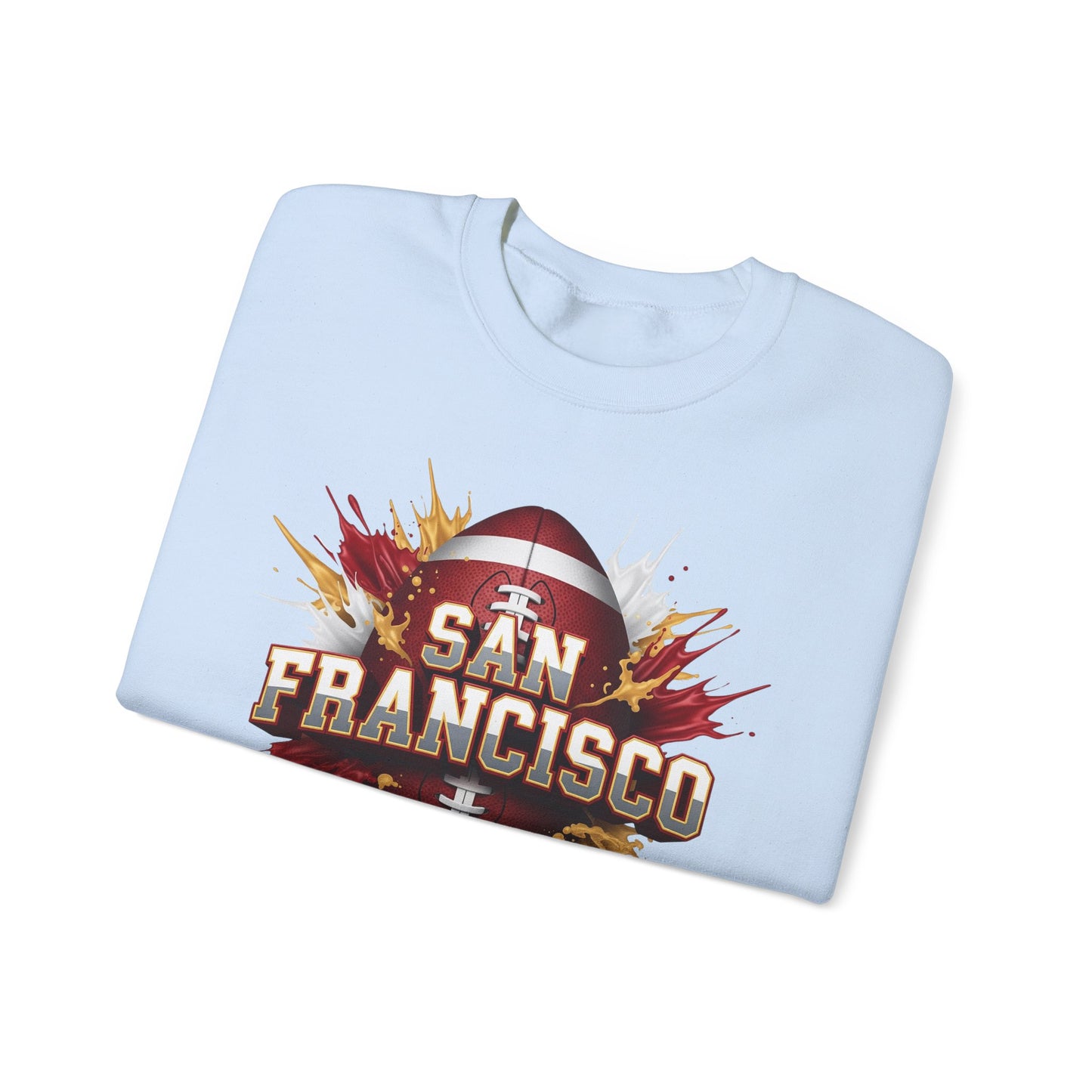 San Francisco Football Sweatshirt, San Francisco Team Sweatshirt, Football Gift for San Fran Fans, Game Day Fan Apparel, Football Fan Gift