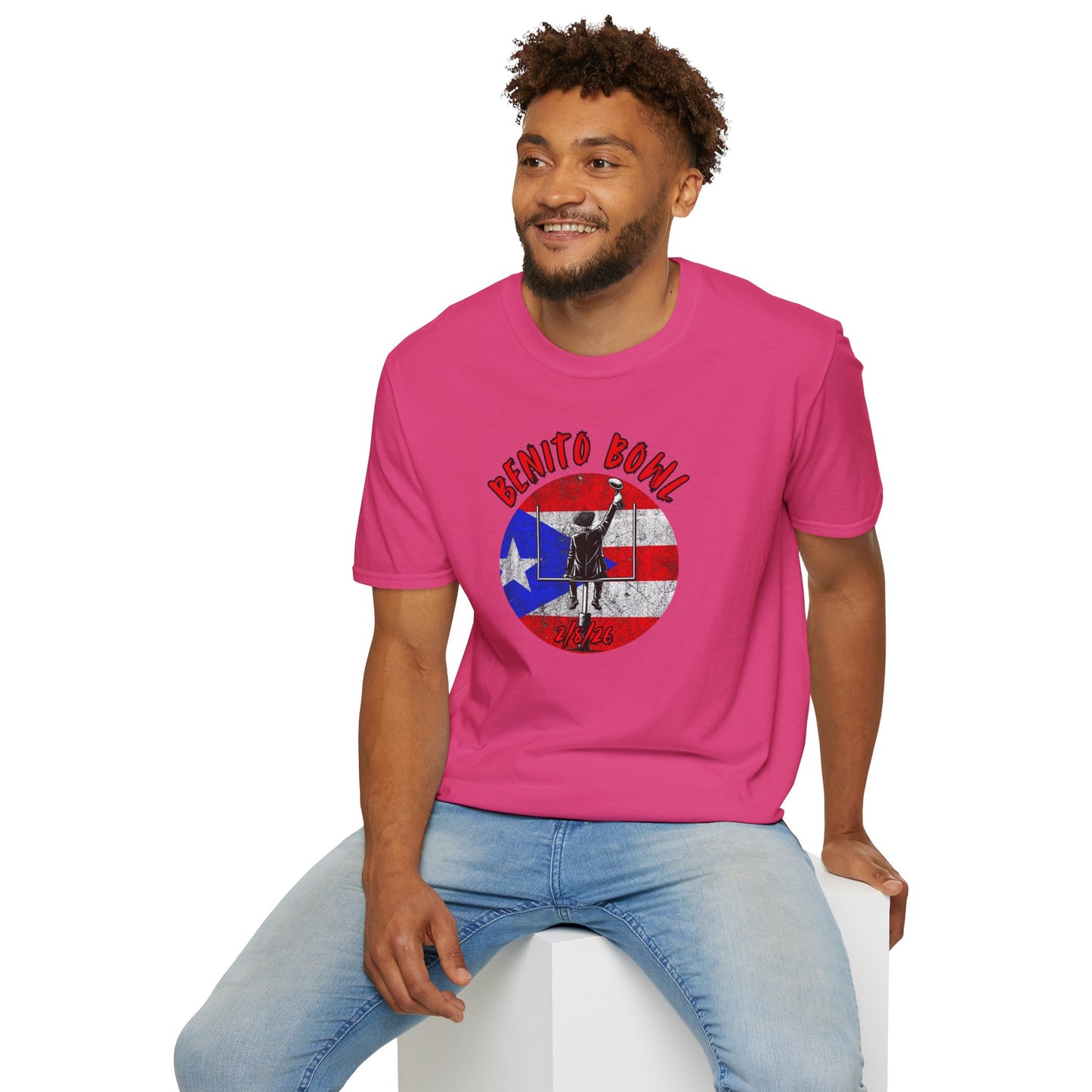 Benito Bowl 2/8/26 T-Shirt – Puerto Rico Heritage Tee, Boricua Pride Football Fan Shirt