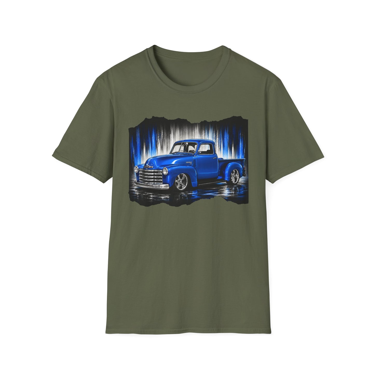Vintage Truck Shirt, Blue Pickup Truck Tee, Classic Truck Graphic Shirt, Truck Enthusiast Gift, Retro Auto Unisex Tee