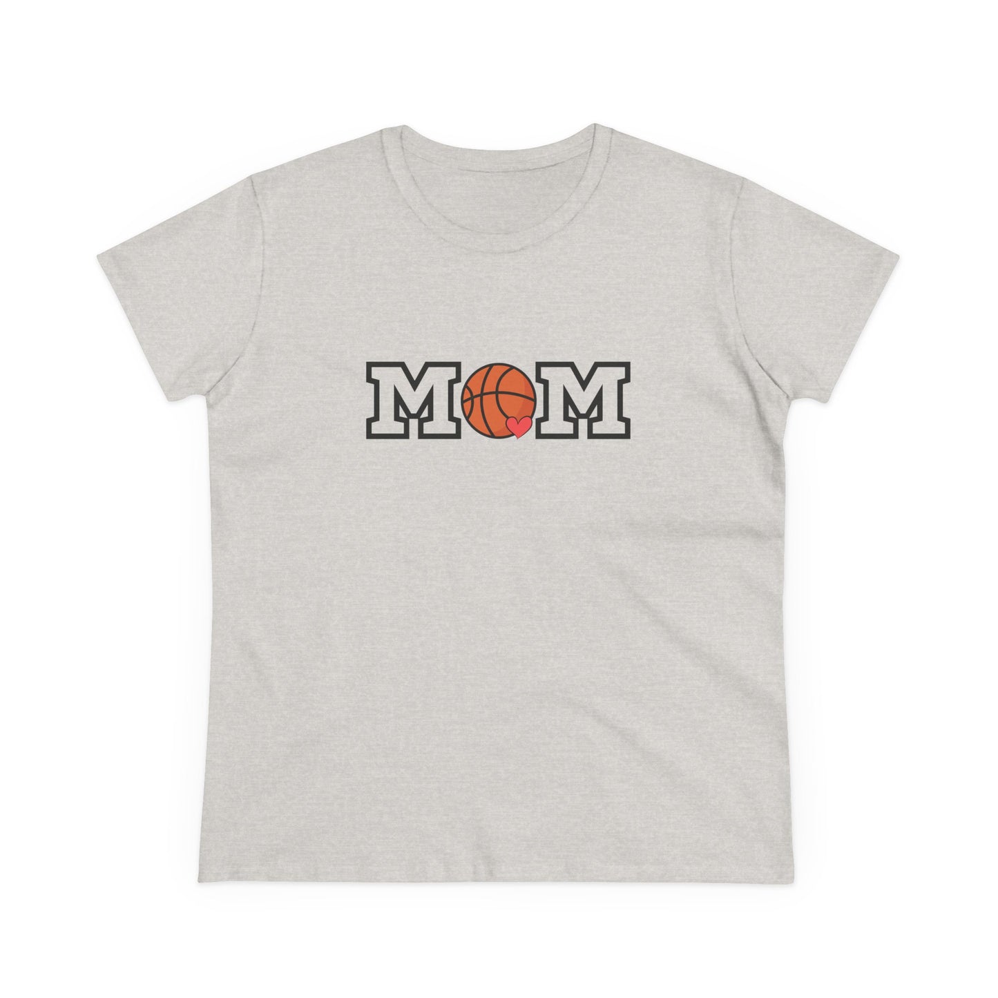 Basketball Mom Shirt, Sports Mom Gift, Cotton T-Shirt, Basketball Fan Apparel, Mother's Day Tee, Mom loves Basketball, Sports Mom