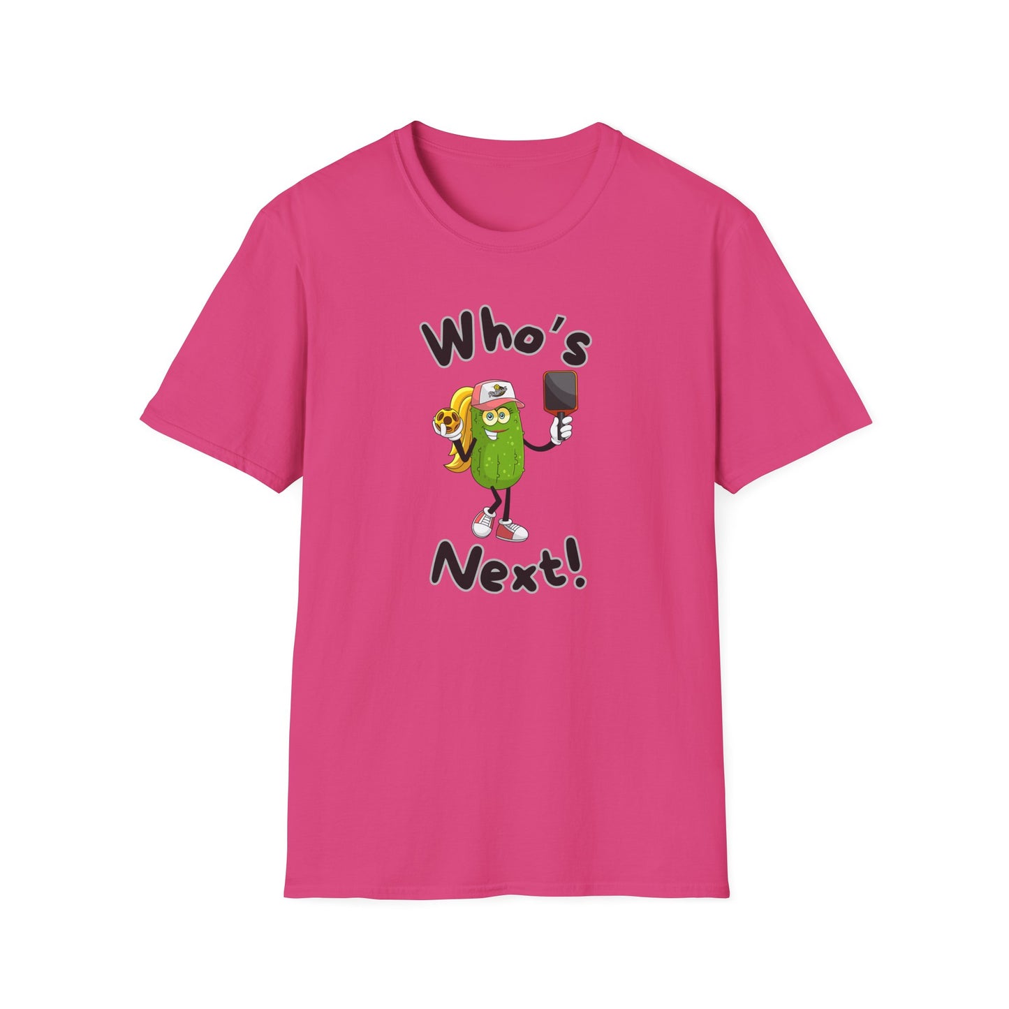 Who's Next Pickleball Unisex Softstyle T-Shirt, Pickleball Gift, Pickleball Apparel, Pickleball Lover Shirt, Pickleball Player Tee,