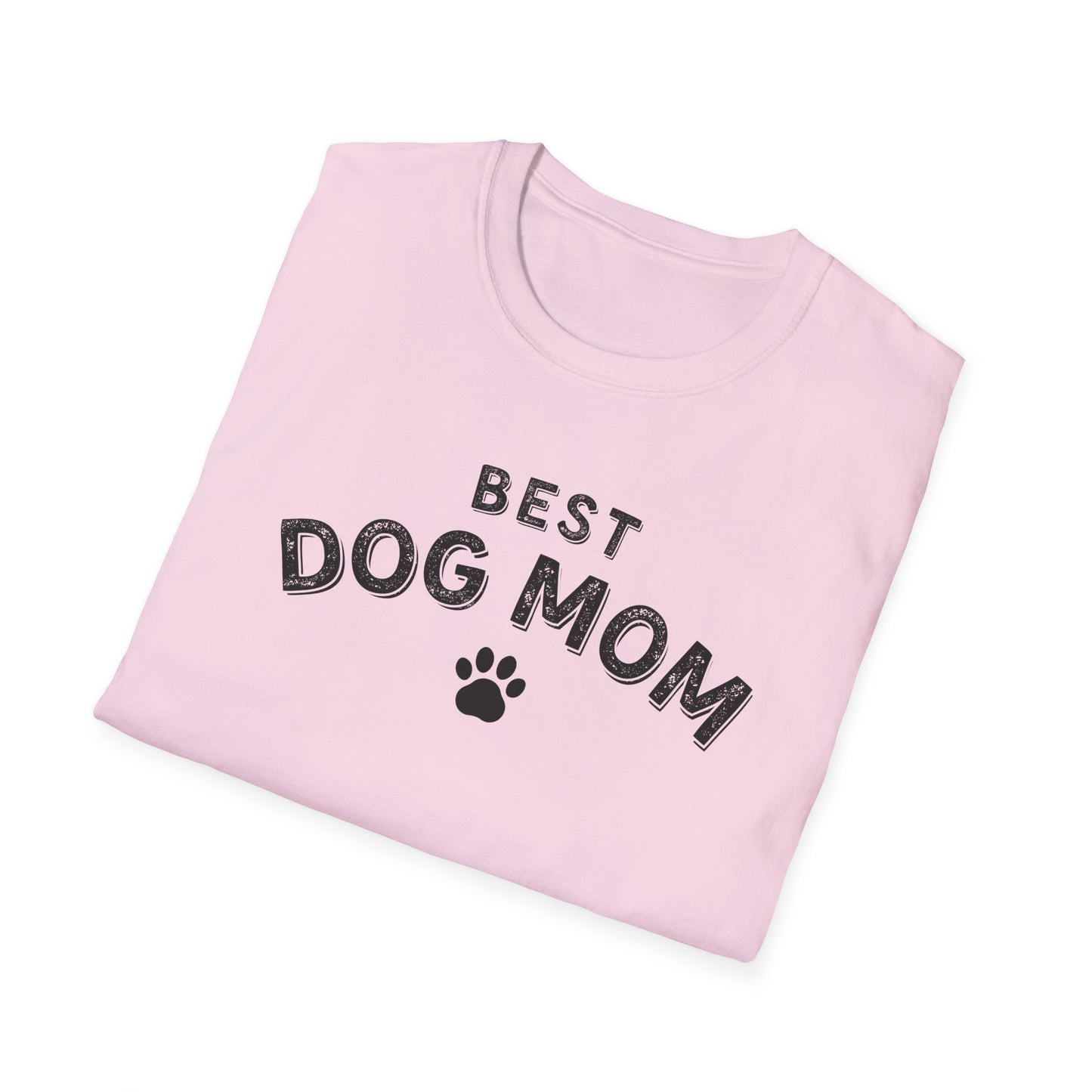 Best Dog Mom T-Shirt – Cute Dog Lover Shirt with Paw Print, Funny Pet Mom Gift Tee