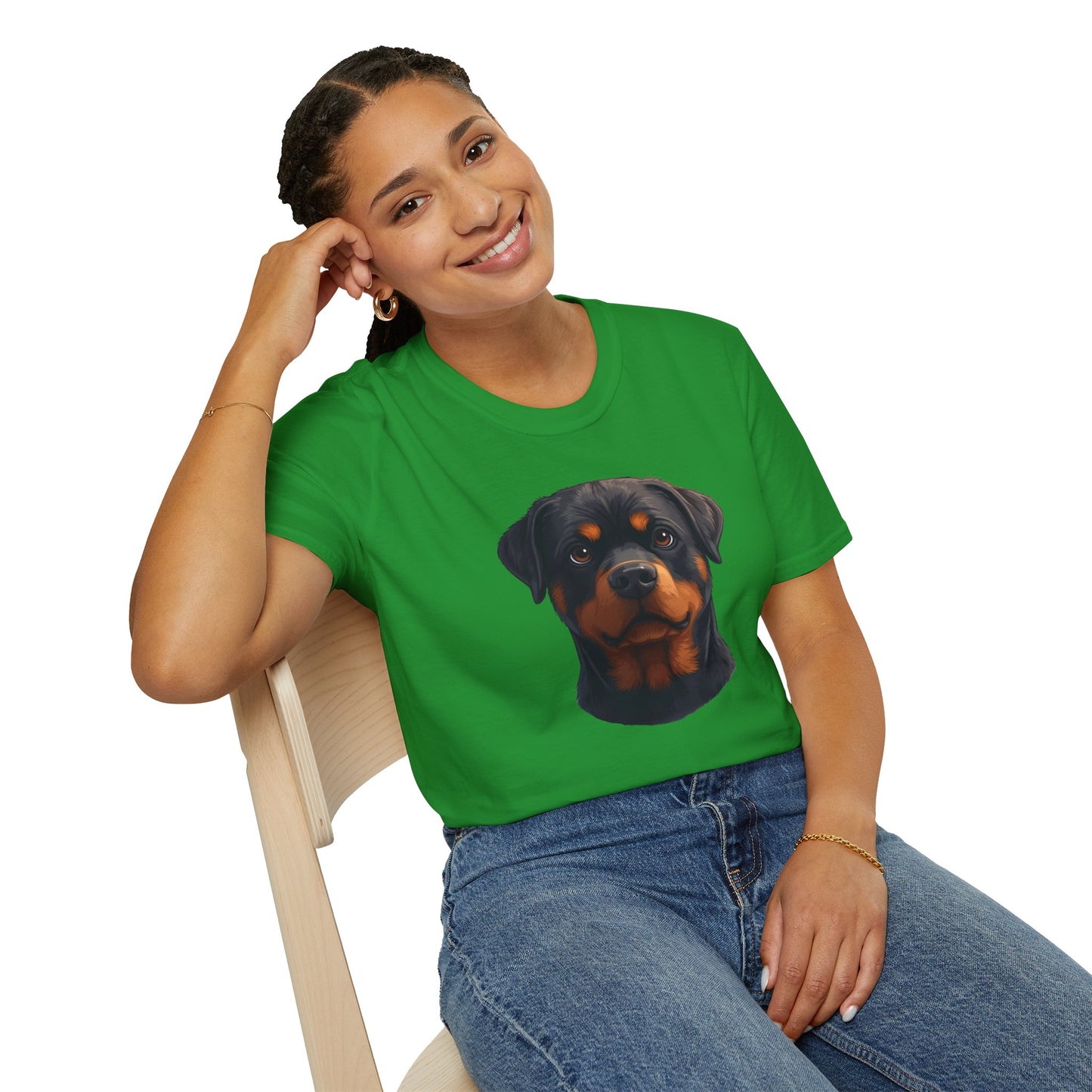 Rottweiler Dog Portrait Shirt – Rottweiler Dog Lover Gift, Cute Dog Mom Tee, Dog Dad Shirt, Pet Breed Apparel
