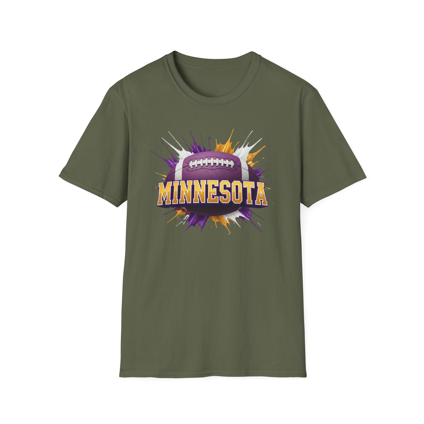 Minnesota Football Unisex T-Shirt, Minnesota Team Tee, Football Gift for Minnesota Fans, Game Day Shirt, Sports Fan Apparel Football Tee