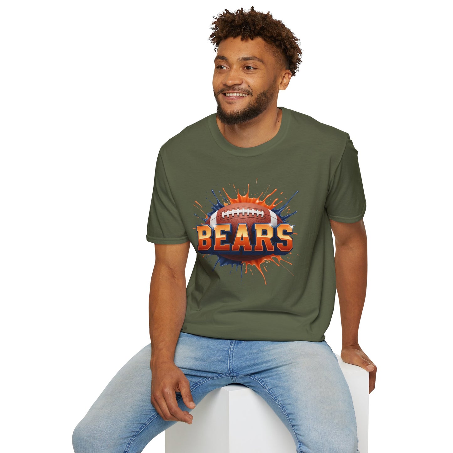 Chicago Football Unisex T-Shirt, Chicago Team Tee, Football Gift for Chicago Fans, Game Day Shirt, Sports Fan Apparel, Football Tee