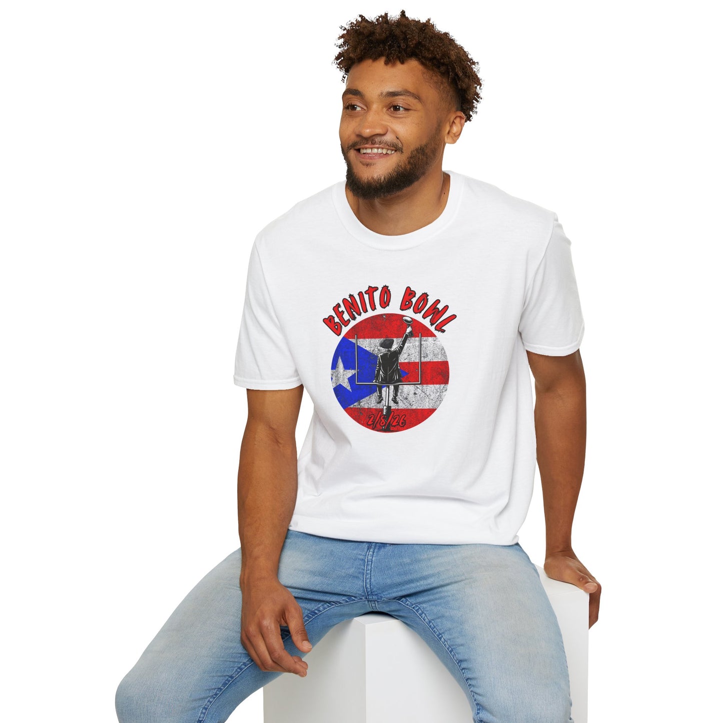 Benito Bowl 2/8/26 T-Shirt – Puerto Rico Heritage Tee, Boricua Pride Football Fan Shirt
