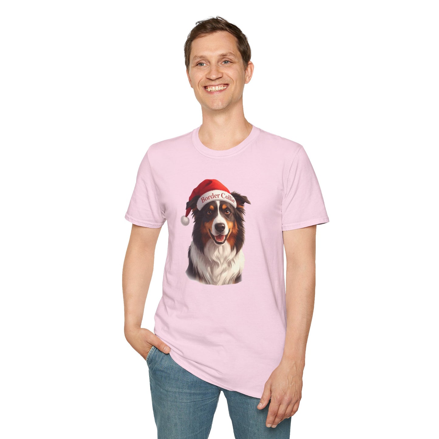 Border Collie Dog Portrait Shirt – Border Collie Dog Lover Gift, Cute Dog Mom Tee, Dog Dad Shirt, Pet Breed Apparel