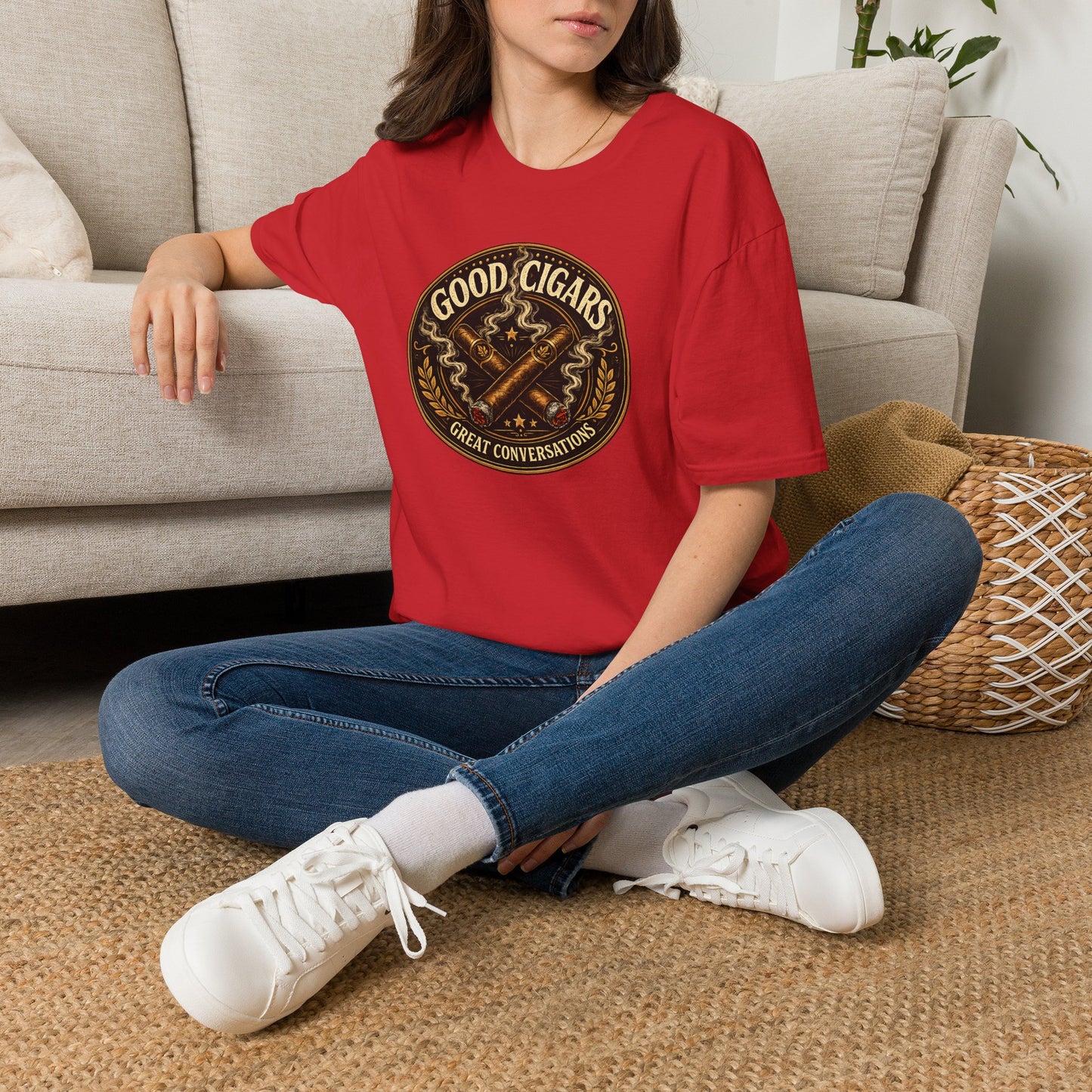 Good Cigars Great Conversations T-Shirt – Cigar Aficionado Graphic Tee