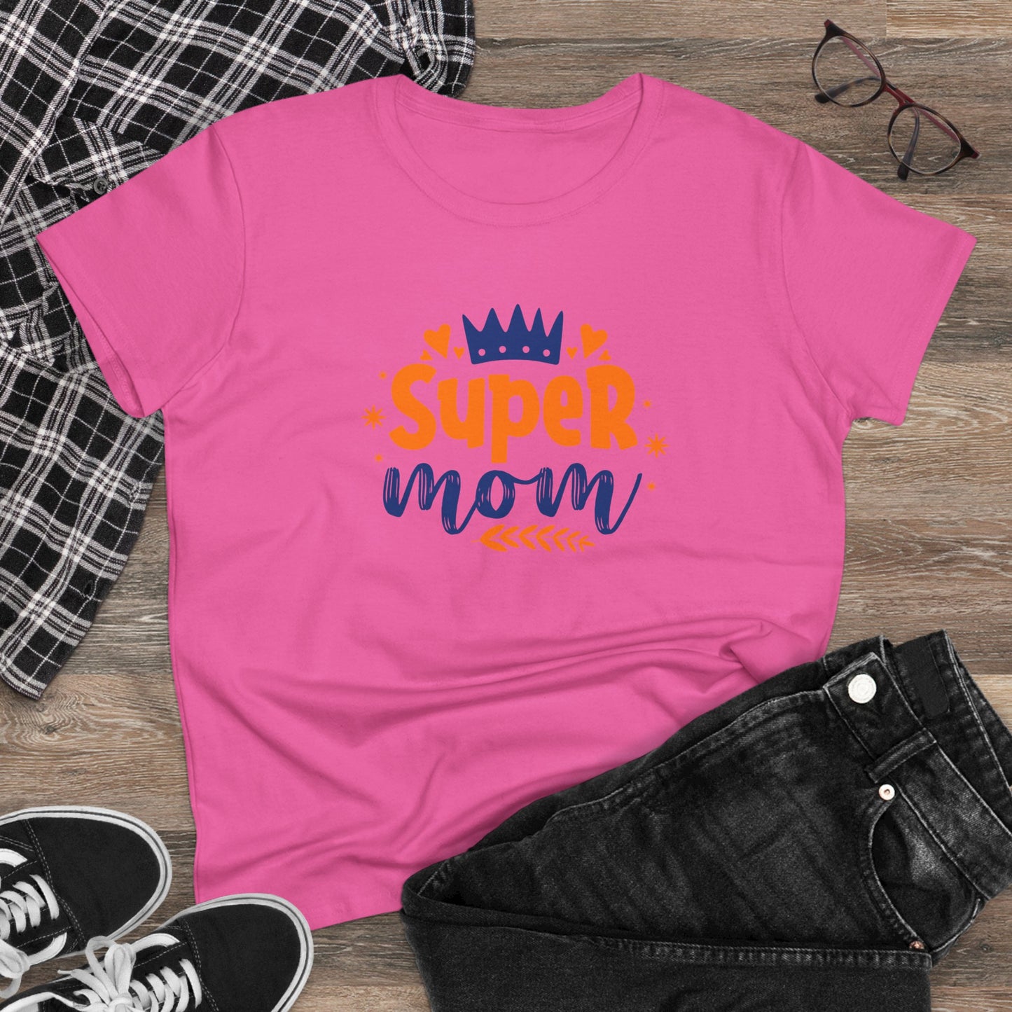 Supermom T-Shirt, Gift for Mom, Cute Summer Top, Mother's Day Gift, Family Gatherings, Casual Wear, Mom's Birthday, Supermom