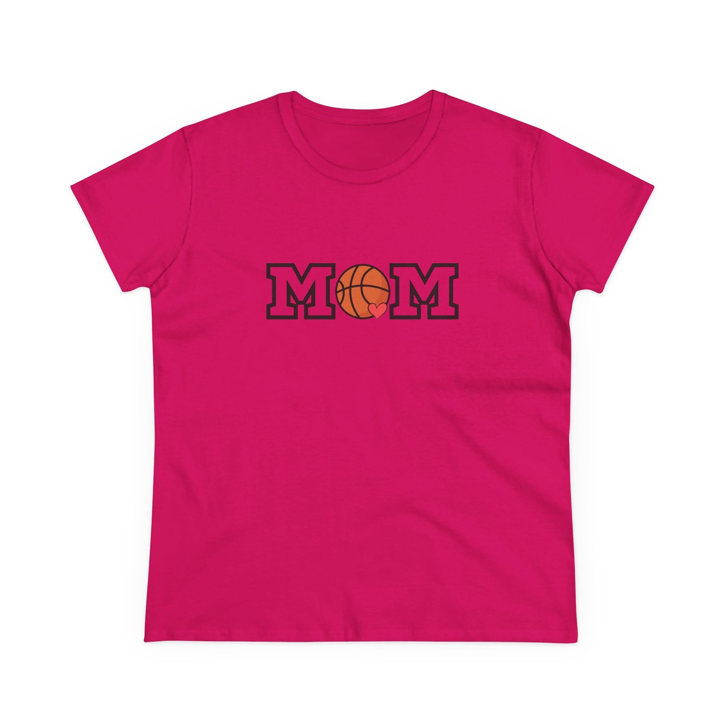 Basketball Mom Shirt, Sports Mom Gift, Cotton T-Shirt, Basketball Fan Apparel, Mother's Day Tee, Mom loves Basketball, Sports Mom