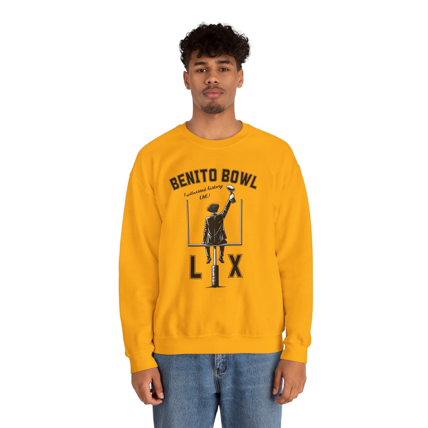 Benito Bowl LX Witnessed History Live Halftime Sweatshirt, Football Fan Gift, Benito Sweatshirt, Puerto Rico Boricua Heritage