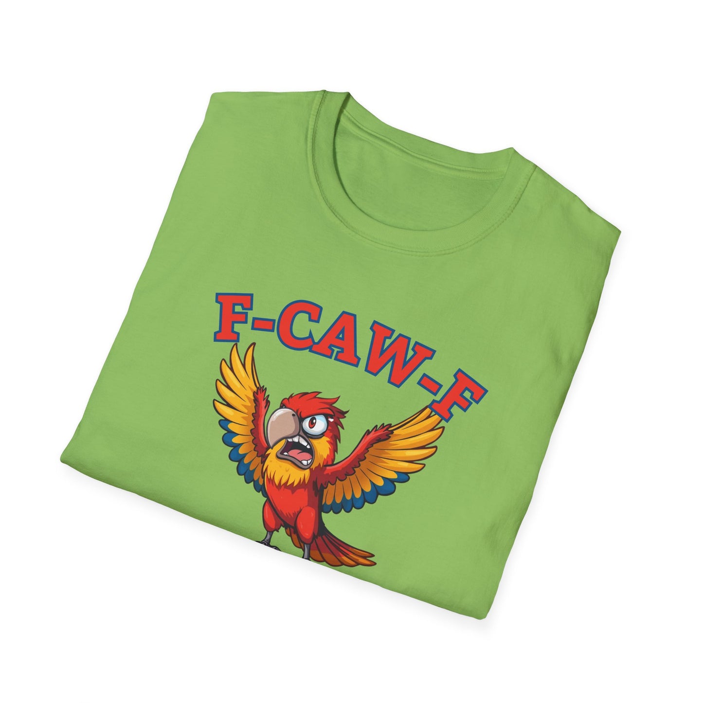 Funny F-CAW-F Macaw Parrot T-Shirt, Parrot Lover Shirt, Macaw Tee, Humorous Top, Macaw Parrot Apparel, Gift for him, Gift for her