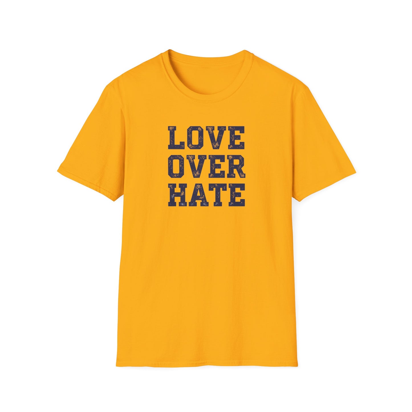 Love Over Hate T-Shirt – Inspirational Christian Shirt, Positive Message Tee, Motivational Faith Apparel