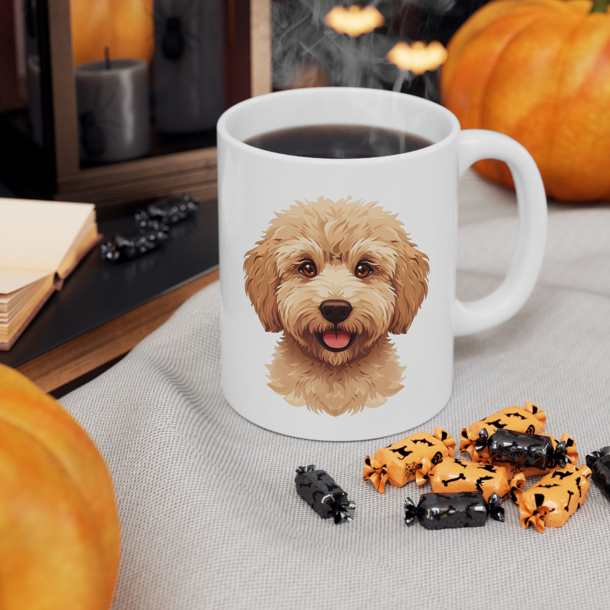 Labradoodle Coffee Mug, Cute Doodle Dog Mug, Dog Lover Mug, Pet Parent Gift, Doodle Mom Dad Cup 11oz or 15oz, Dog Lover Gift