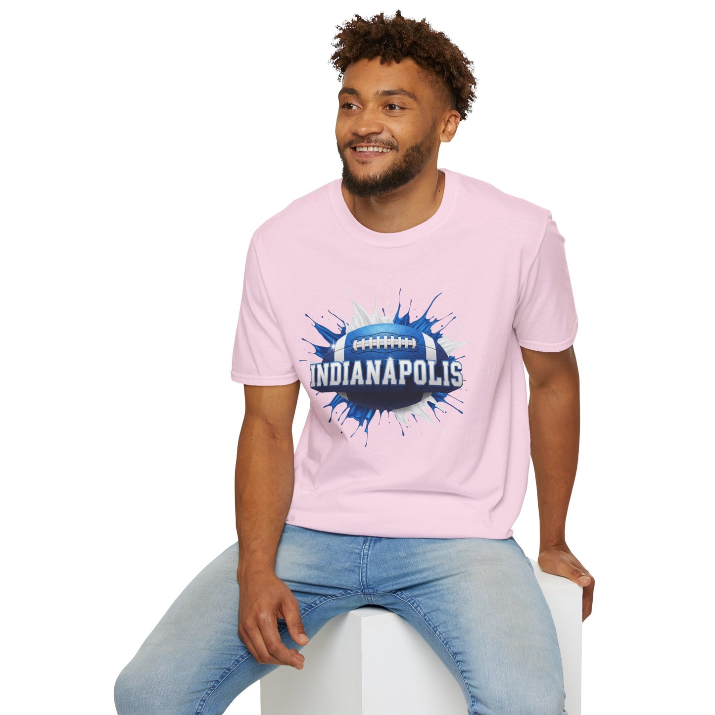 Indianapolis Football Unisex T-Shirt, Indianapolis Team Tee, Football Gift for Indianapolis Fans, Game Day Shirt, Sports Fan Apparel Tee