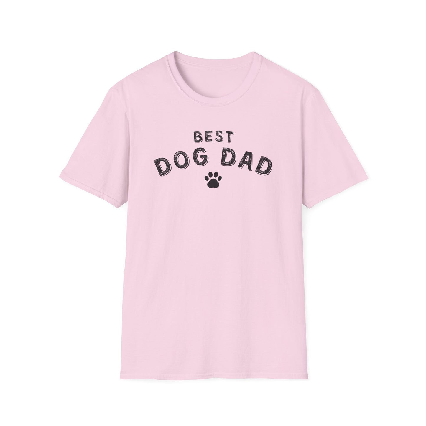 Best Dog Dad T-Shirt – Funny Dog Lover Shirt for Men, Paw Print Pet Dad Tee, Dog Father Gift