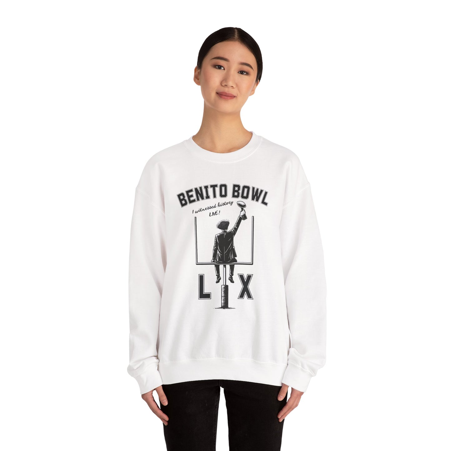 Benito Bowl LX Witnessed History Live Halftime Sweatshirt, Football Fan Gift, Benito Sweatshirt, Puerto Rico Boricua Heritage
