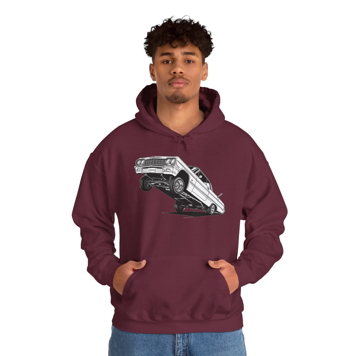 Classic Car Hoodie, Lowrider Car Hoodie, Vintage Auto Hoodie, Car Enthusiast Sweatshirt, Unisex Automotive Hoodie
