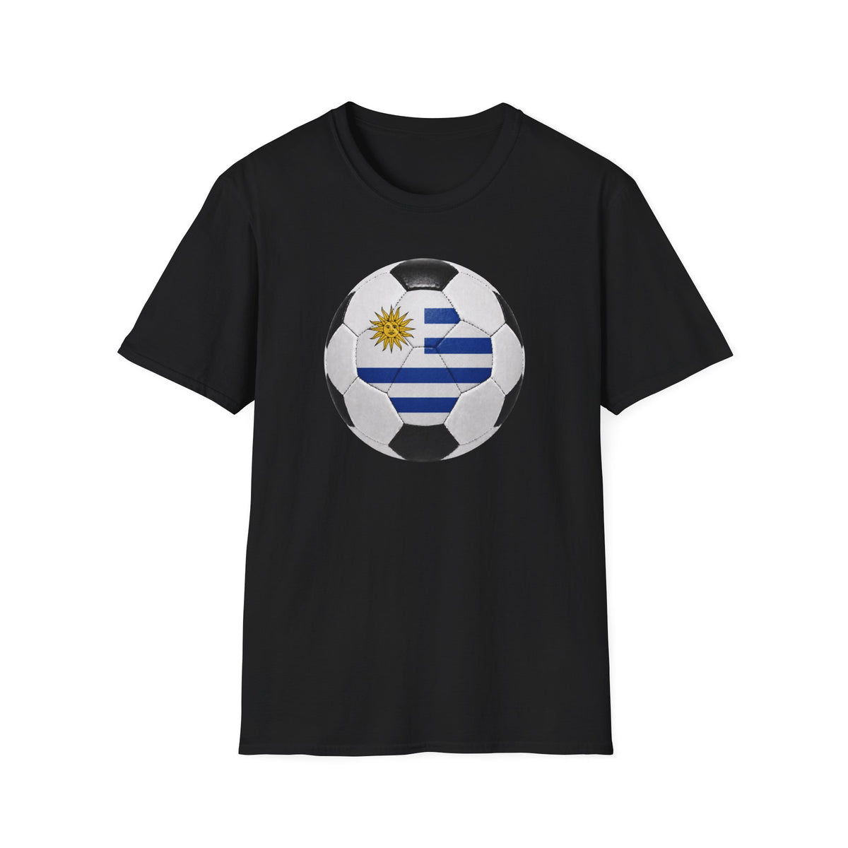 Uruguay Soccer Ball Shirt, Uruguay Futbol Tee, Blue White Soccer T-Shirt, Game Day Fan Shirt, Sports Gift