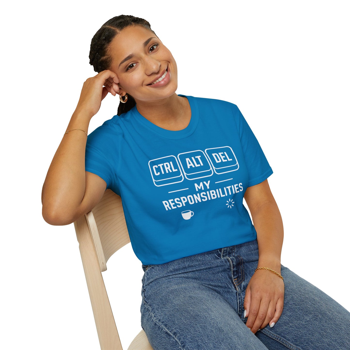 Funny Programmer Shirt, Ctrl Alt Del My Responsibilities Tee, Tech Humor Shirt, Geek Gift, Computer Nerd Unisex Tee