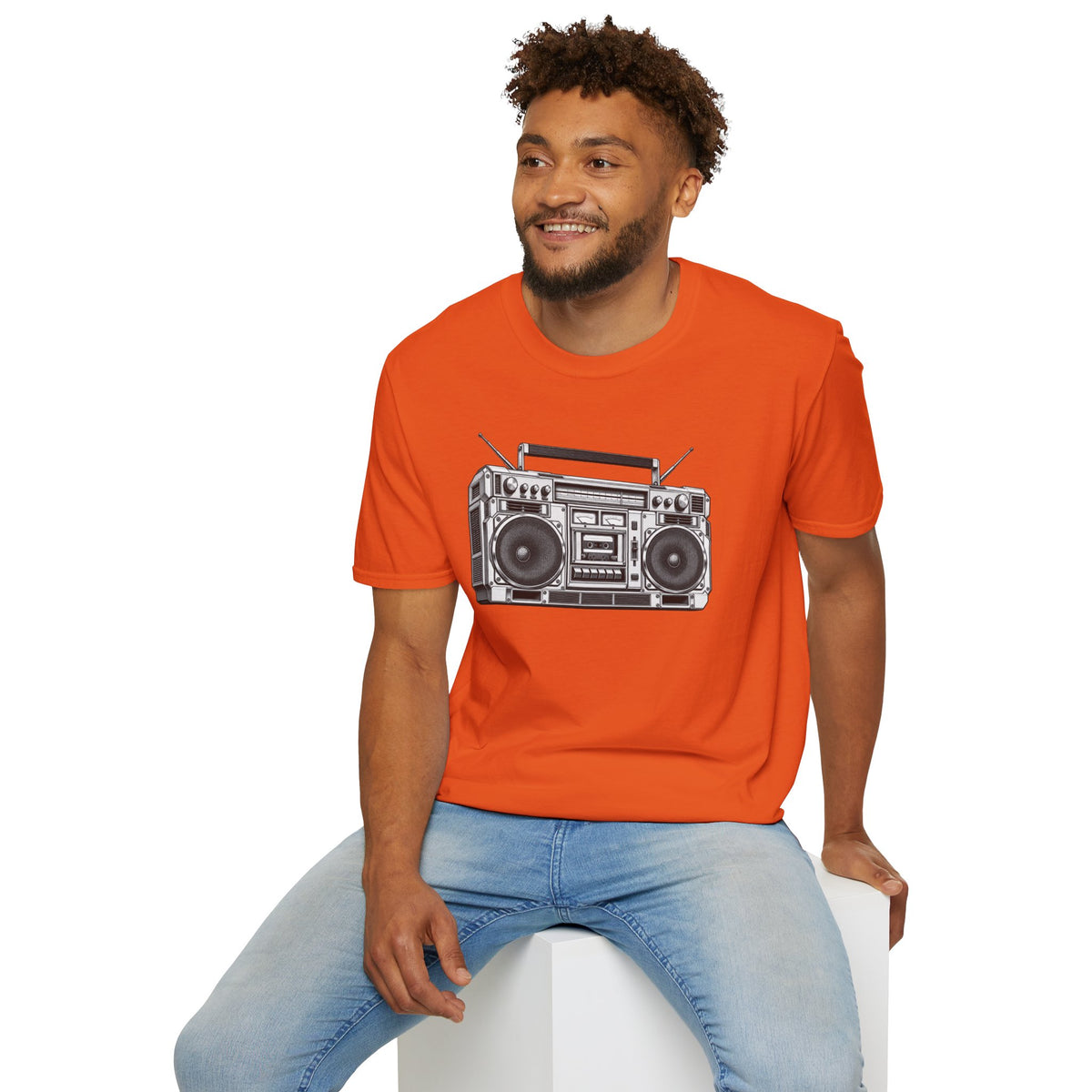 Boombox T-Shirt, Retro Music Shirt, Vintage Cassette Radio Tee, 80s 90s Nostalgia, Music Lover Gift